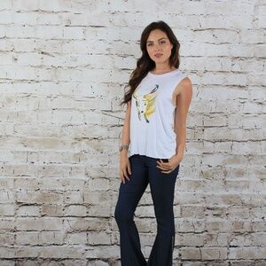 Half Women Half Bull Sleeveless T-Shirt